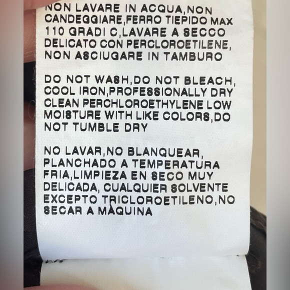 MaxMara Silk Blend Spaghetti Strap V-Neck Tank Top Dark Brown; size 8 - Picture 4 of 5